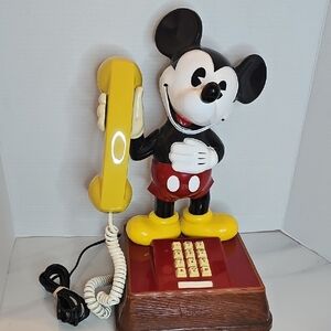 Vintage Mickey Mouse Telephone As Is